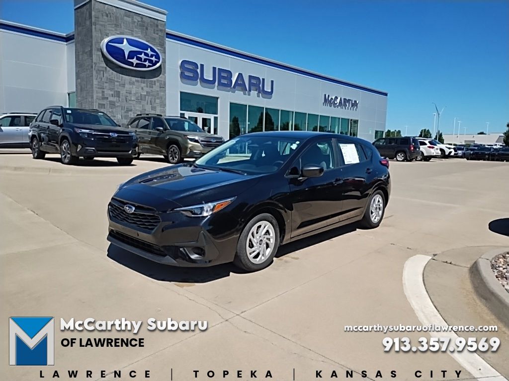 Crystal Black Silica 2024 Subaru Impreza Wagon All-Wheel Drive Continuously Variable Transmission