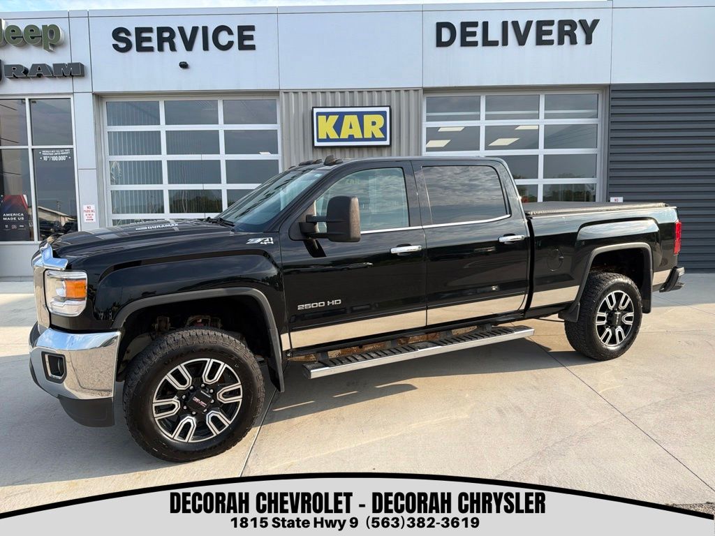 Onyx Black 2015 GMC Sierra 2500HD Pickup Truck Four-Wheel Drive 6-Speed Automatic