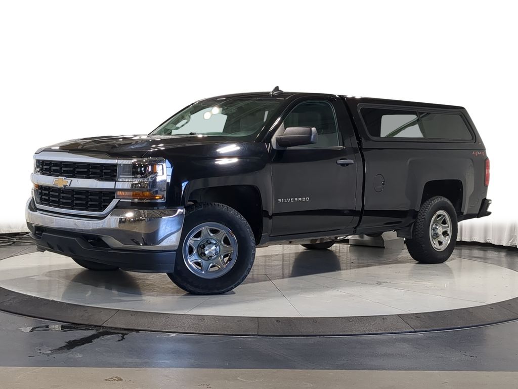 Black 2018 Chevrolet Silverado 1500 LS 4WD Pickup Truck Four-Wheel Drive 6-Speed Automatic Overdrive