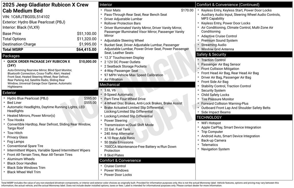 2025 Jeep Gladiator Rubicon X's photo