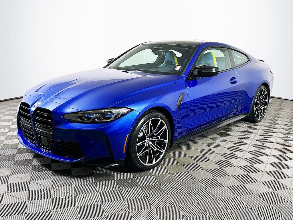 Portimao Blue Metallic 2022 BMW M4 Coupe All-Wheel Drive 8-Speed Automatic
