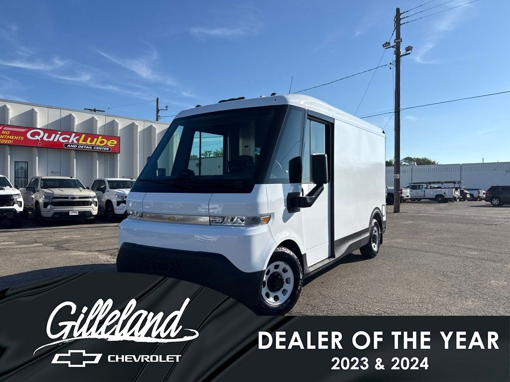 Oyster White 2025 Chevrolet BrightDrop 1-Speed Automatic