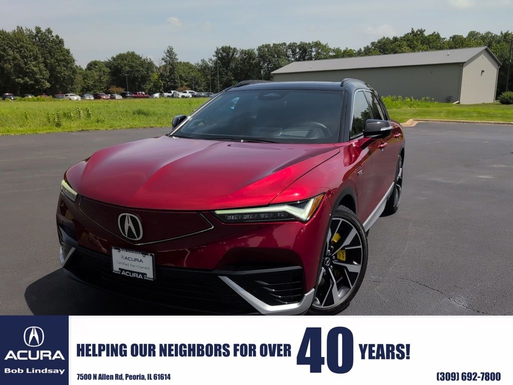 Scarlet Red Metallic 2024 Acura ZDX SUV / Crossover All-Wheel Drive Automatic