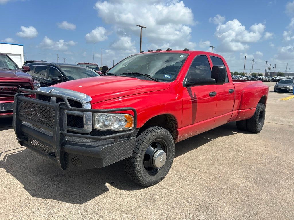 Flame Red 2005 Dodge RAM 3500 Pickup Truck Rear-Wheel Drive 6-Speed Manual