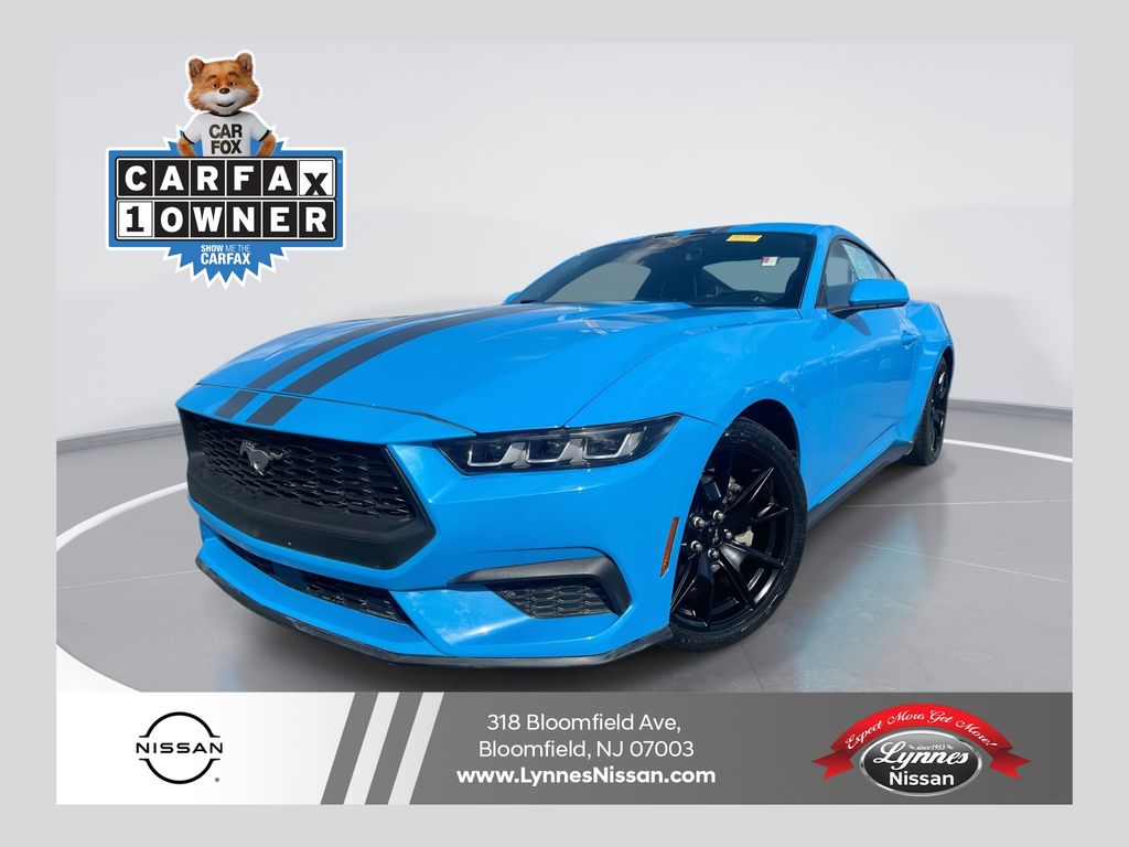 Grabber Blue Metallic 2024 Ford Mustang EcoBoost Fastback RWD Coupe Rear-Wheel Drive 10-Speed Automatic