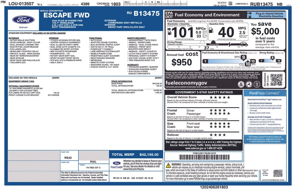 2024 Ford Escape PHEV