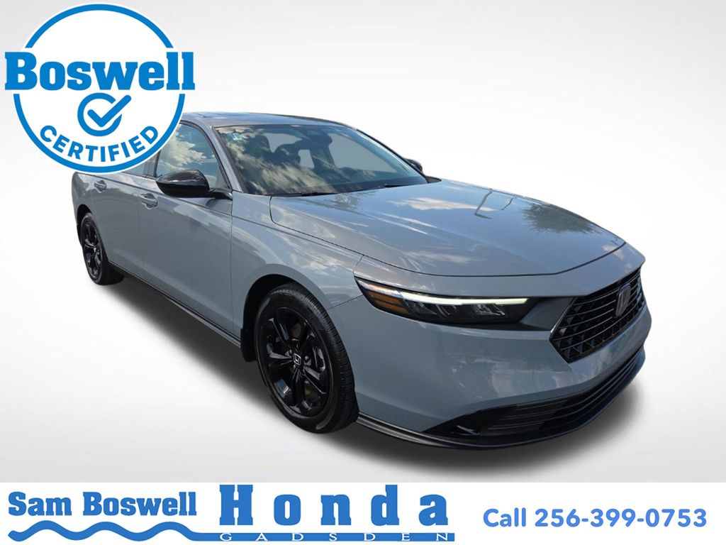 Gray 2025 Honda Accord Sedan Front-Wheel Drive Continuously Variable Transmission