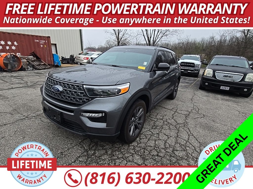 Carbonized Gray Metallic 2023 Ford Explorer XLT AWD SUV / Crossover All-Wheel Drive Automatic