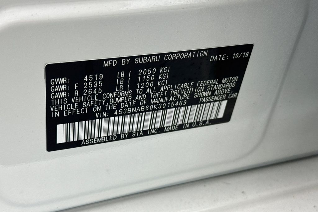 used 2019 Subaru Legacy car, priced at $18,969