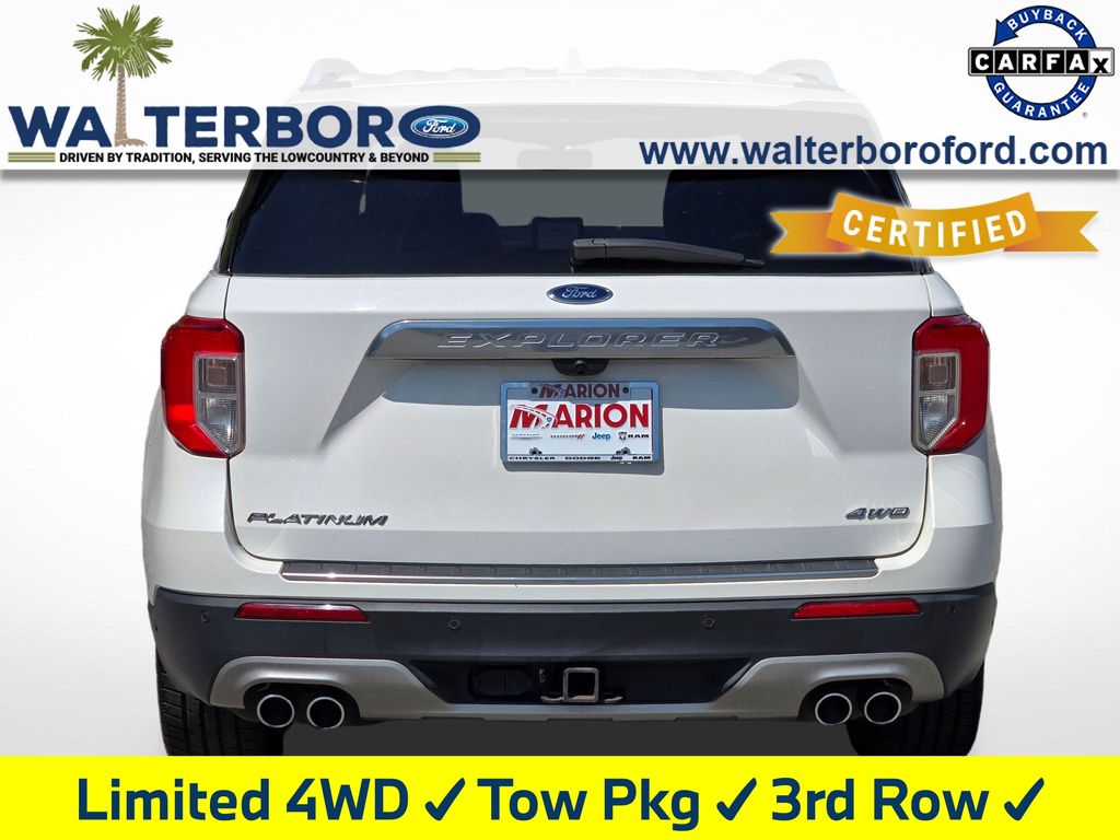 2022 Ford Explorer Platinum White at Stokes Volkswagen