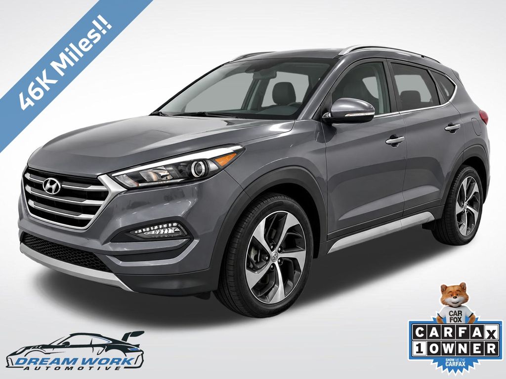 Coliseum Gray 2017 Hyundai Tucson SUV / Crossover Front-Wheel Drive 7-Speed Automatic