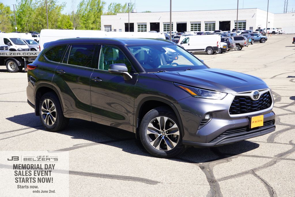 Magnetic Gray Metallic 2021 Toyota Highlander XLE AWD SUV / Crossover All-Wheel Drive 8-Speed Automatic