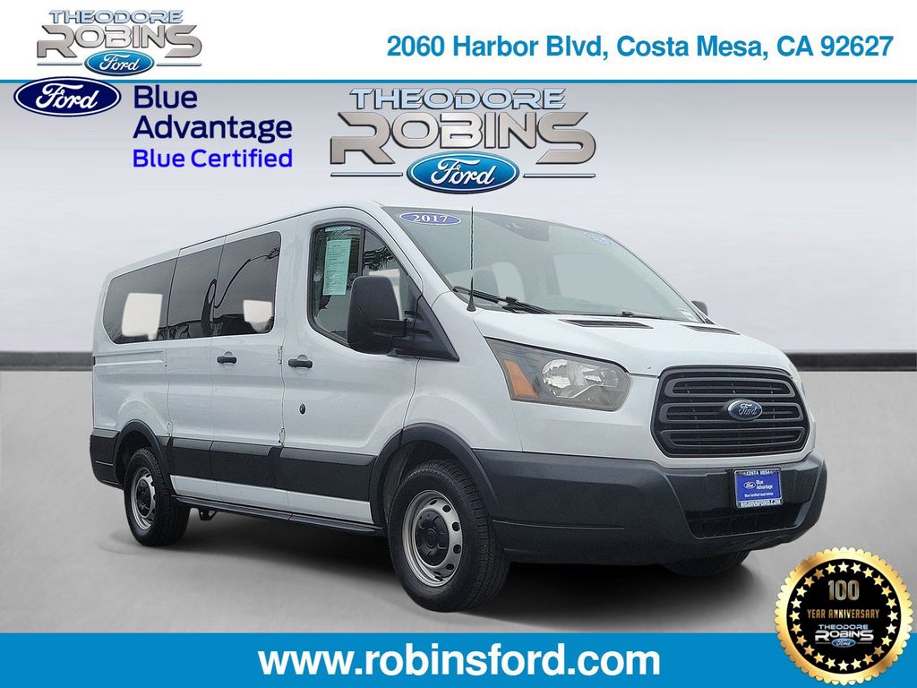 Oxford White 2017 Ford Transit Passenger Van Rear-Wheel Drive 6-Speed Automatic Overdrive