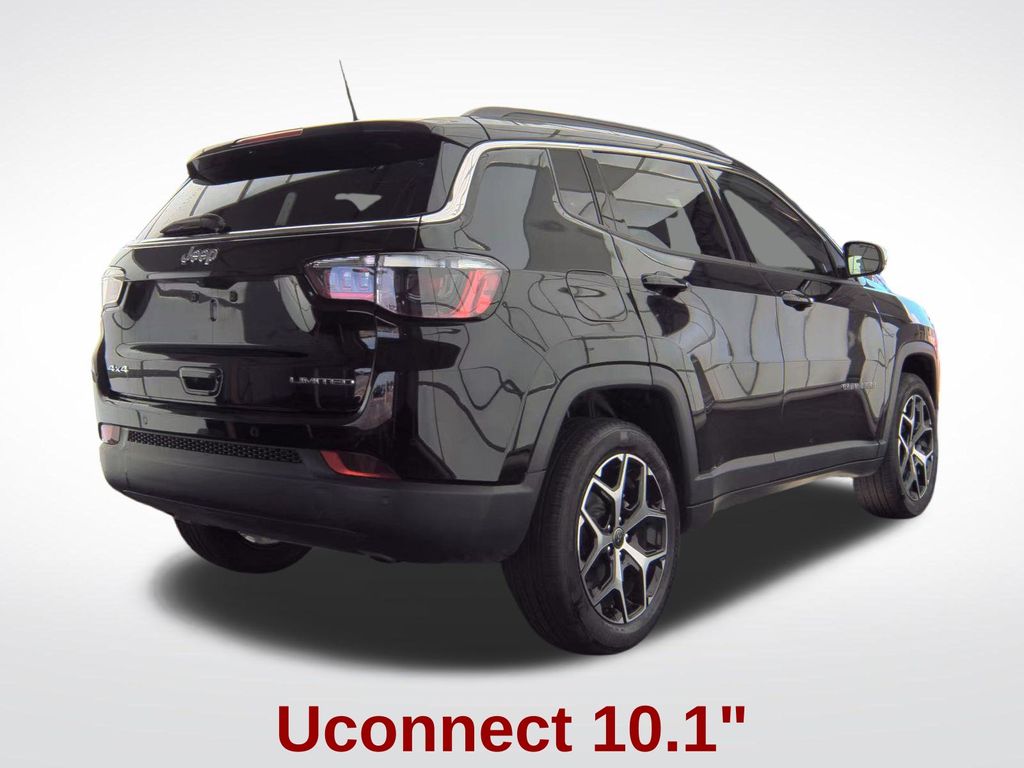 2025 Diamond Black Crystal Pearlcoat Jeep Compass Limited 4X4 SUV