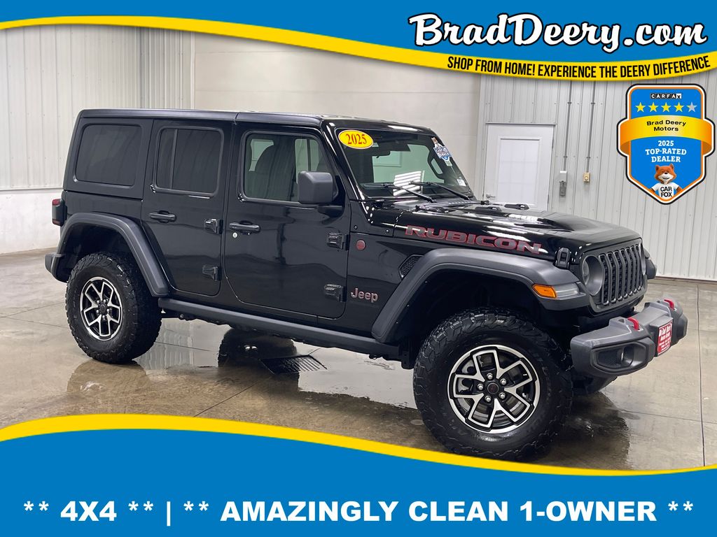 Black Clearcoat 2025 Jeep Wrangler SUV / Crossover Four-Wheel Drive 8-Speed Automatic