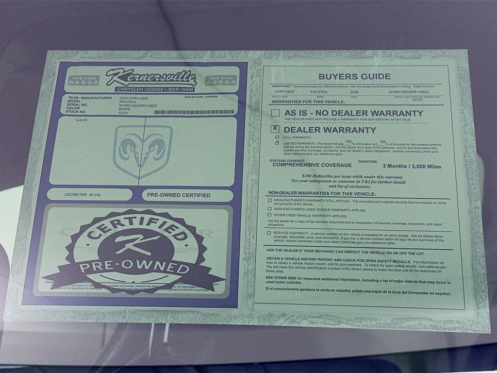 Used 2024 White Chrysler Touring L image 36