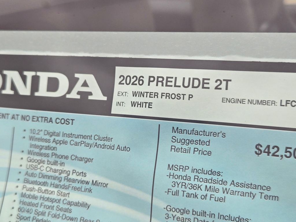 New 2026 Honda Prelude Hatchback