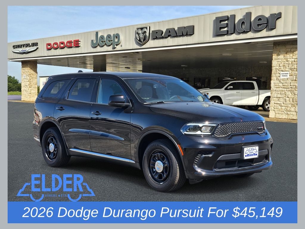 Black Clearcoat 2026 Dodge Durango SUV / Crossover All-Wheel Drive 8-Speed Automatic