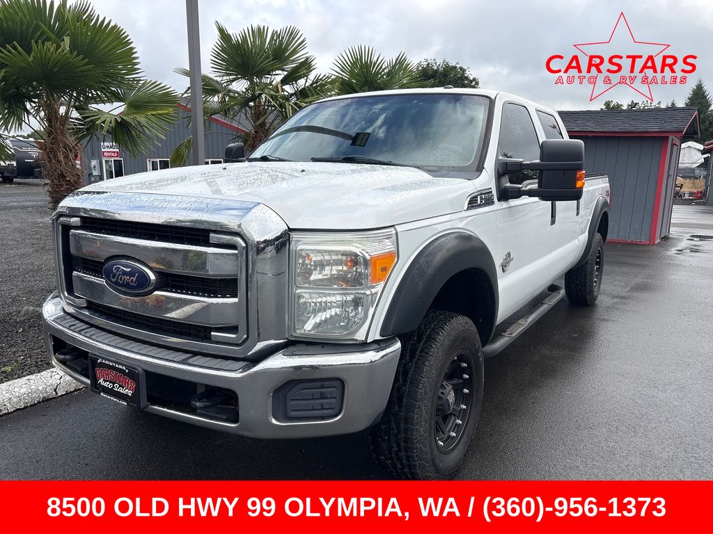 Oxford White 2013 Ford F-250 Super Duty Pickup Truck Four-Wheel Drive 6-Speed Automatic Overdrive