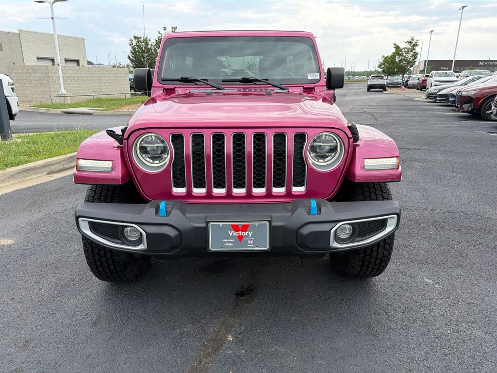 Used 2022 Red Jeep Unlimited Sahara 4xe image 2