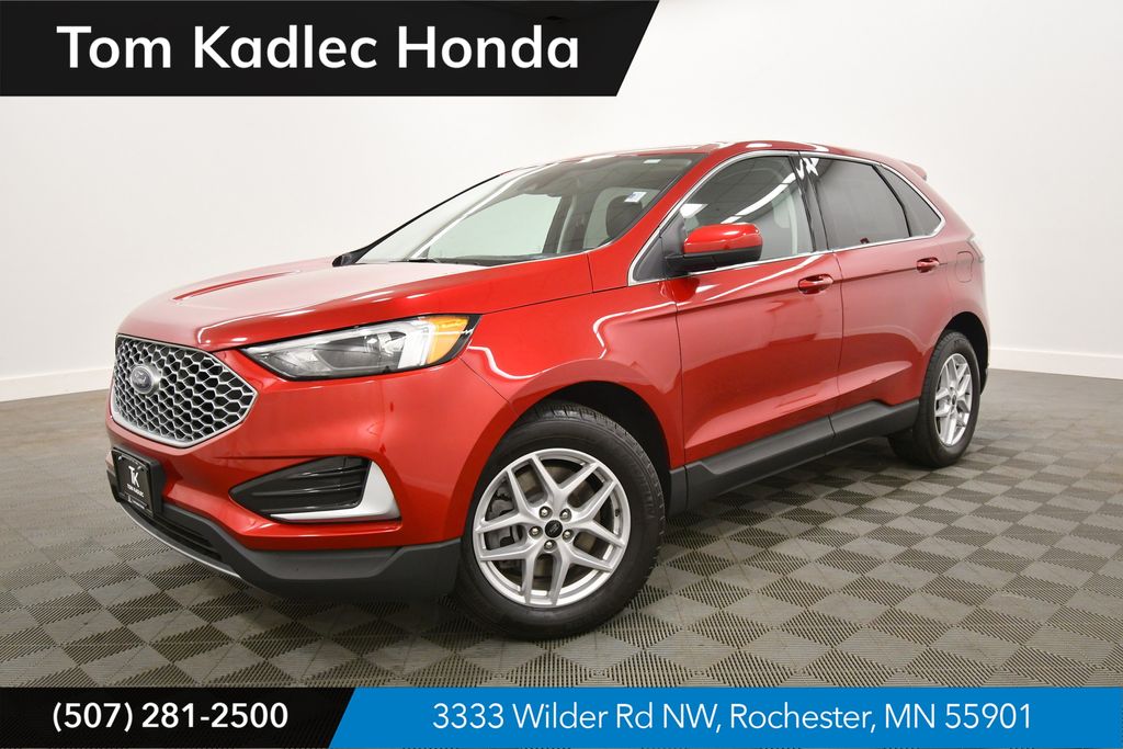 Red Metallic 2024 Ford Edge SUV / Crossover All-Wheel Drive 8-Speed Automatic