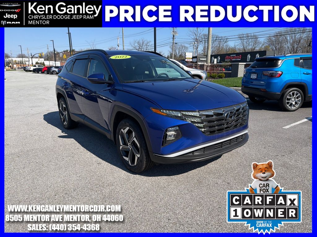 Intense Blue 2022 Hyundai Tucson SEL AWD SUV / Crossover All-Wheel Drive 8-Speed Automatic