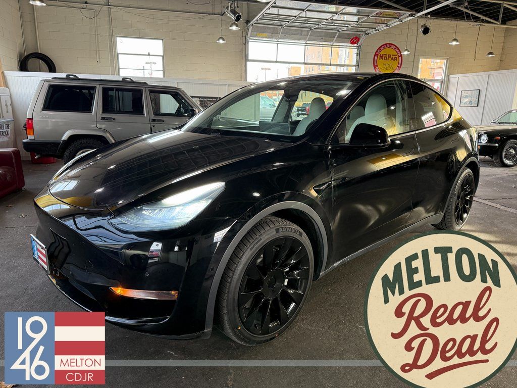 Solid Black 2020 Tesla Model Y Long Range AWD SUV / Crossover All-Wheel Drive 1-Speed Automatic