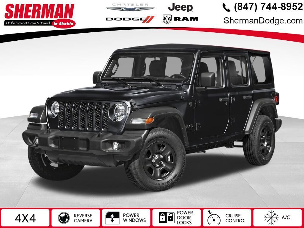 Black Clearcoat 2026 Jeep Wrangler SUV / Crossover Four-Wheel Drive 8-Speed Automatic