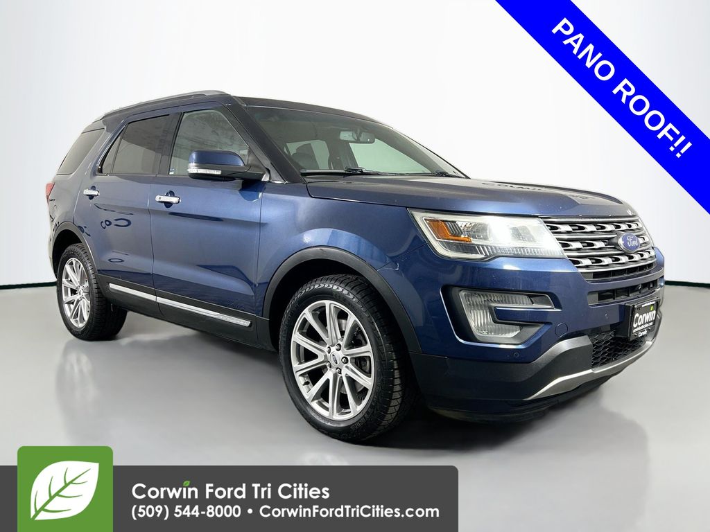 Blue Jeans Metallic 2017 Ford Explorer SUV / Crossover All-Wheel Drive 6-Speed Automatic