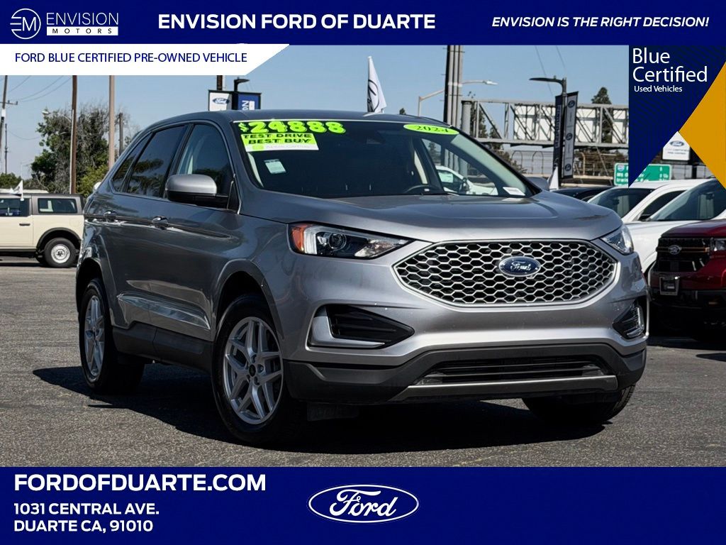 Silver Metallic 2024 Ford Edge SUV / Crossover All-Wheel Drive 8-Speed Automatic