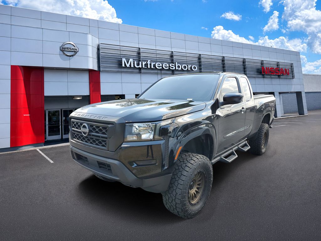 Super Black 2022 Nissan Frontier Pickup Truck Four-Wheel Drive 9-Speed Automatic