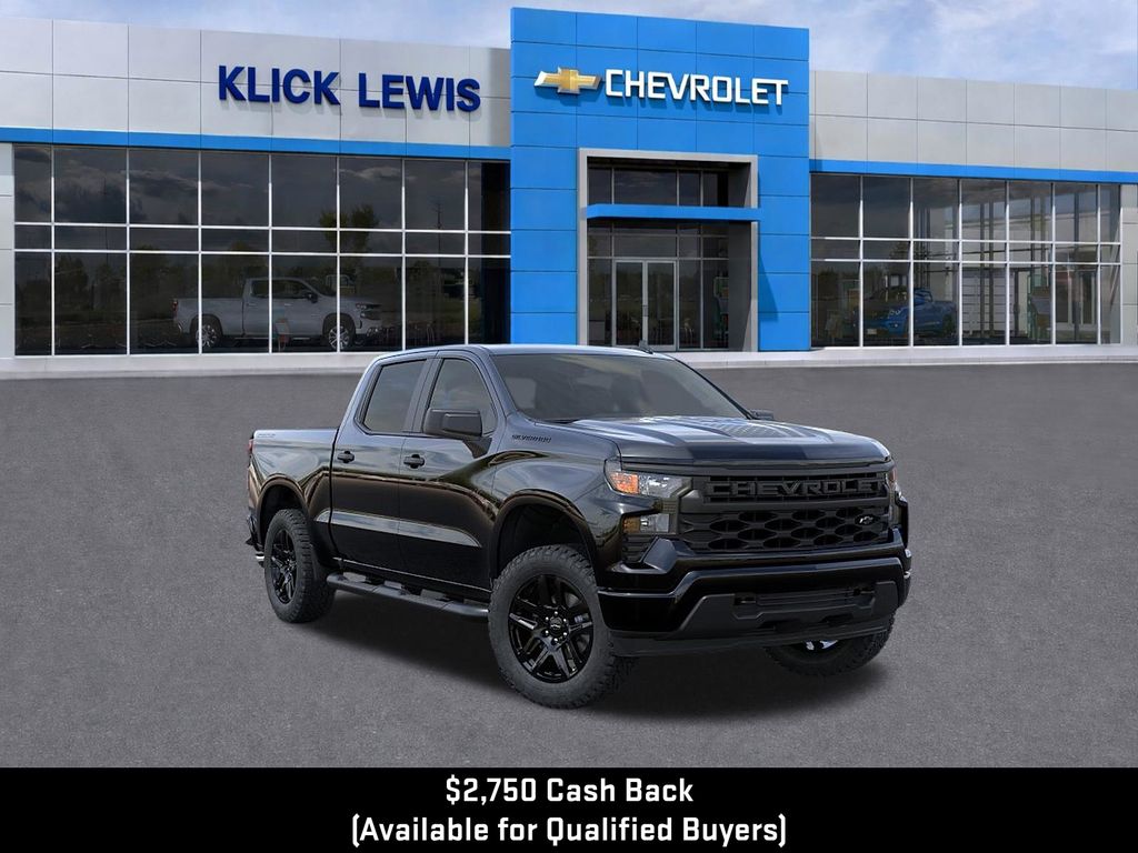 2026 Chevrolet Silverado 1500 Custom Black at South Hills Kia