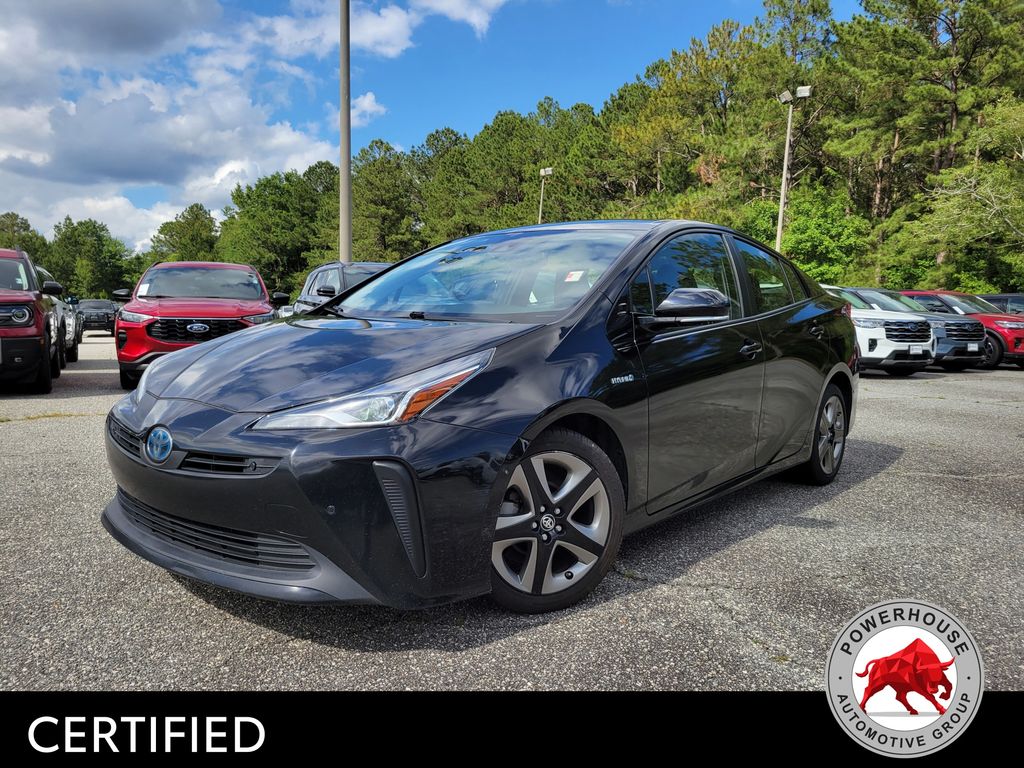 Midnight Black Metallic 2020 Toyota Prius XLE FWD Hatchback Front-Wheel Drive Continuously Variable Transmission