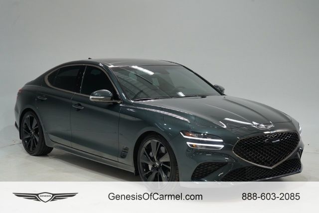 Hallasan Green 2023 Genesis G70 3.3T RWD Sedan Rear-Wheel Drive 8-Speed Automatic