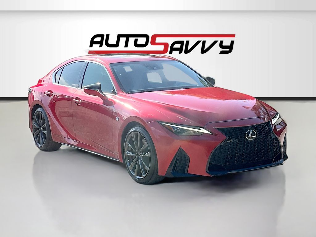 2021 Lexus IS 350 F SPORT Red at Emmons Autoplex