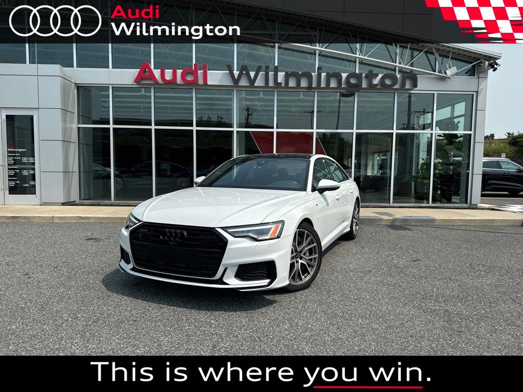 Glacier White Metallic 2023 Audi A6 Sedan All-Wheel Drive 7-Speed Automatic