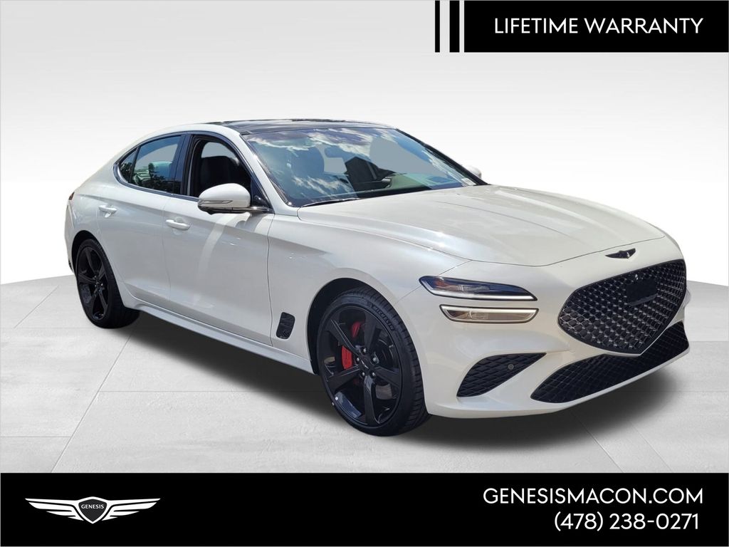 Uyuni White 2026 Genesis G70 3.3T Sport Prestige RWD Sedan Rear-Wheel Drive 8-Speed Automatic