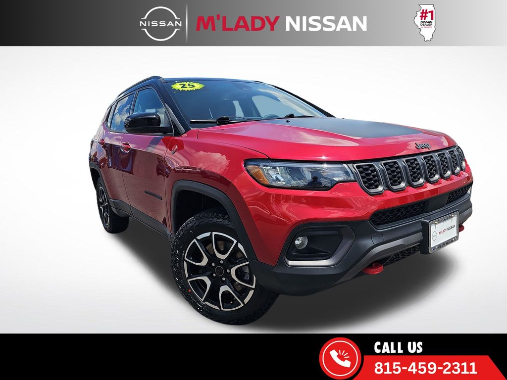 Red 2025 Jeep Compass SUV / Crossover Four-Wheel Drive 8-Speed Automatic