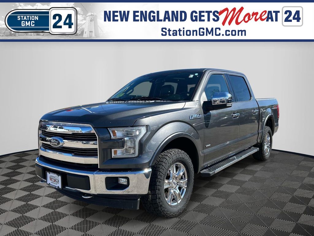 Gray (Magnetic) 2017 Ford F-150 Lariat SuperCrew 4WD Pickup Truck Four-Wheel Drive Automatic