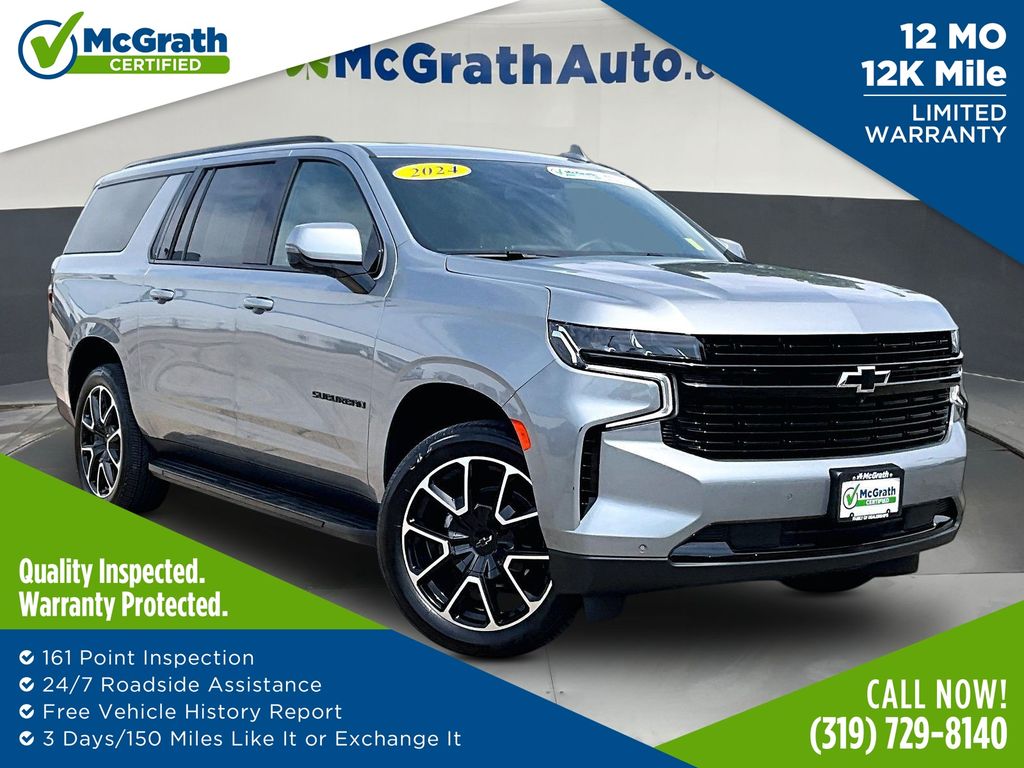 Sterling Gray Metallic 2024 Chevrolet Suburban SUV / Crossover Four-Wheel Drive