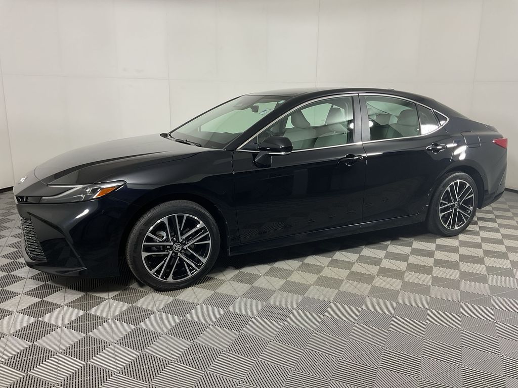 Midnight Black Metallic 2025 Toyota Camry XLE AWD Sedan All-Wheel Drive Continuously Variable Transmission
