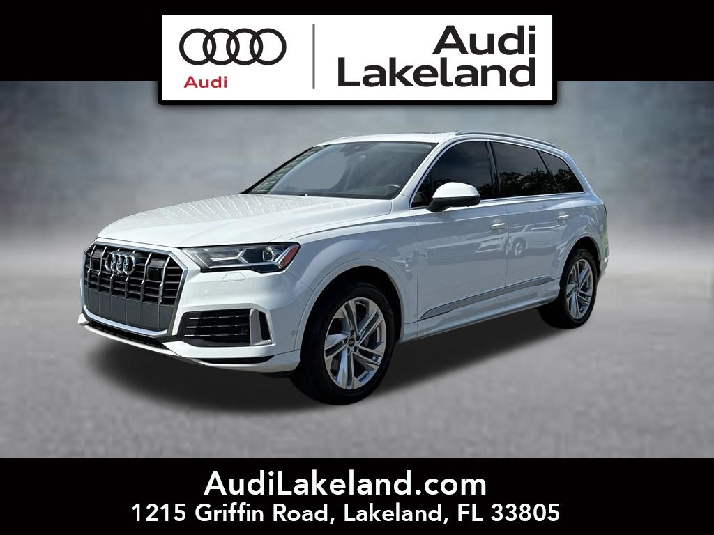 Carrara White 2021 Audi Q7 SUV / Crossover All-Wheel Drive 8-Speed Automatic