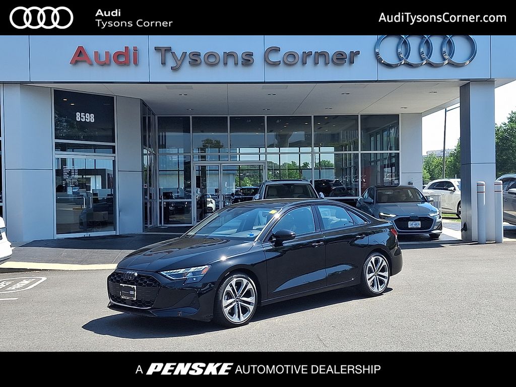 Mythos Black Metallic 2025 Audi A3 Sedan All-Wheel Drive 7-Speed Automatic