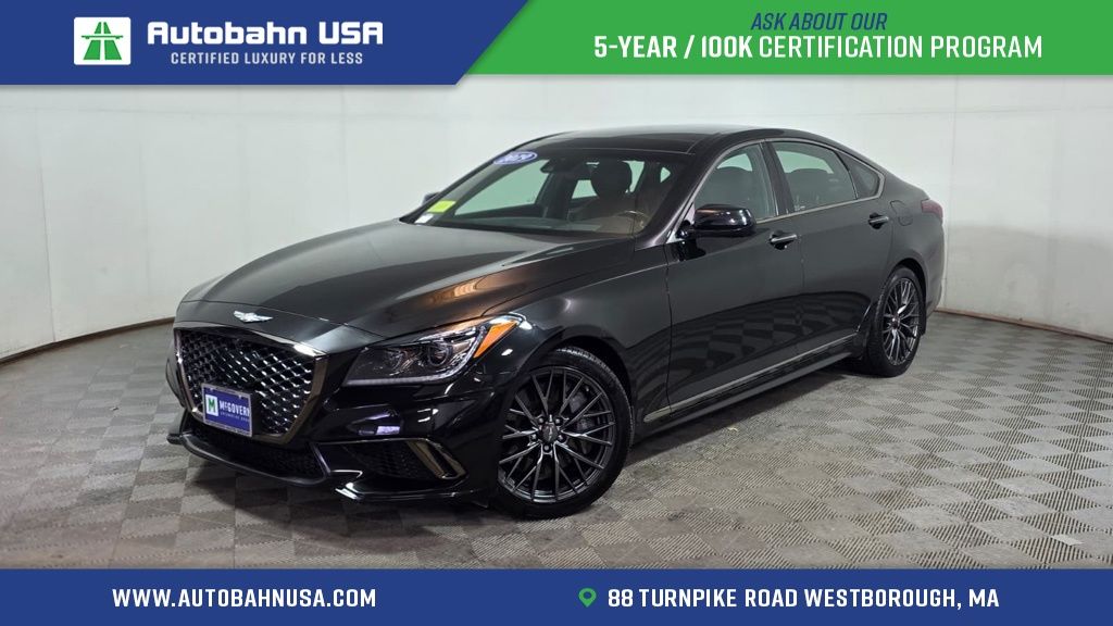 Black 2019 Genesis G80 3.3T Sport RWD Sedan Rear-Wheel Drive 8-Speed Automatic