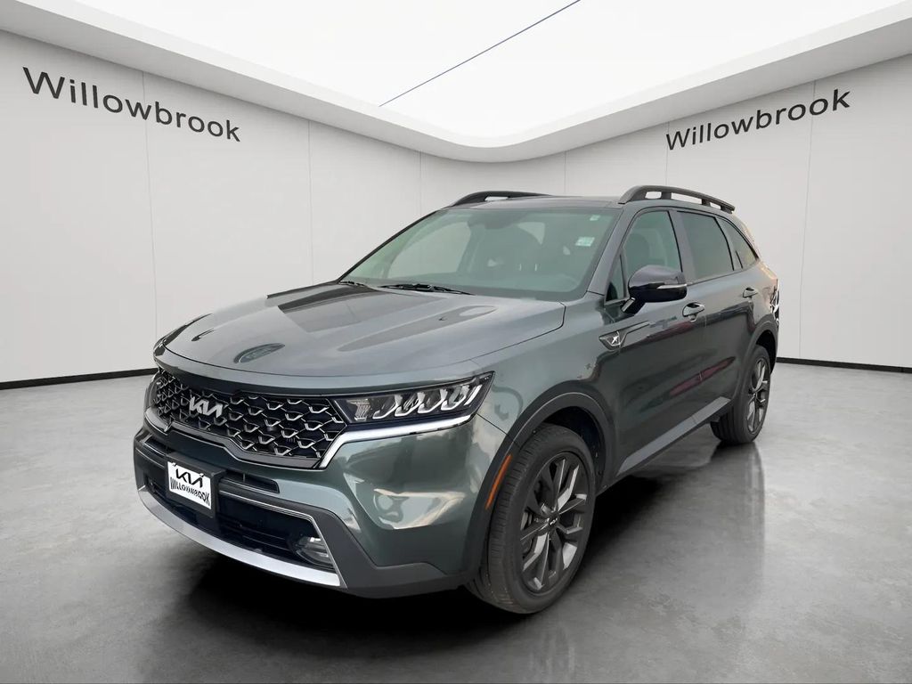 Aruba Green 2022 Kia Sorento X-Line EX AWD SUV / Crossover All-Wheel Drive 8-Speed Dual Clutch