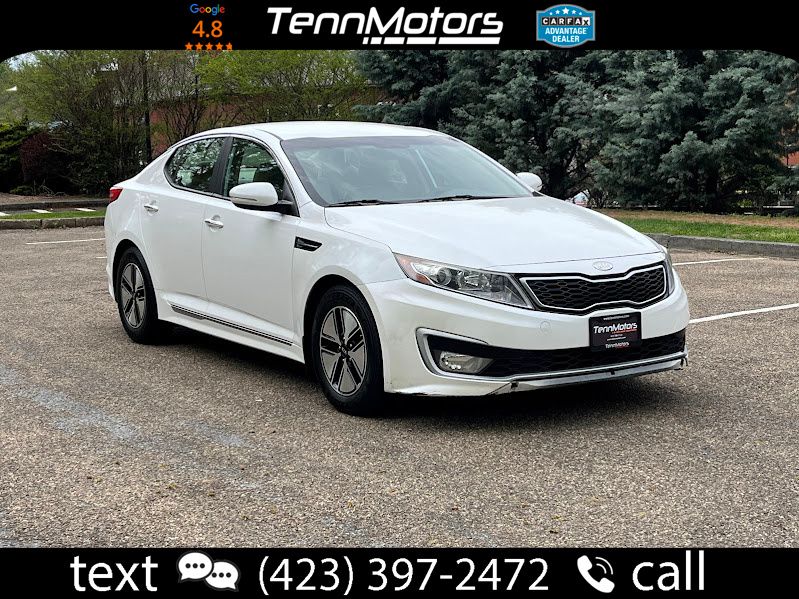 Snow White Pearl 2012 Kia Optima Hybrid Sedan 6-Speed Automatic