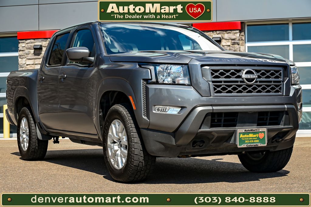 Gray (Gun Metallic) 2024 Nissan Frontier Pickup Truck Four-Wheel Drive 9-Speed Automatic Overdrive