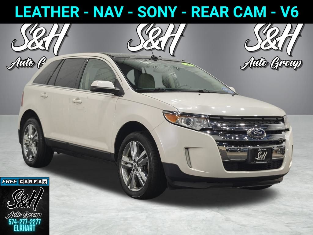 White Platinum Clearcoat Metallic 2014 Ford Edge Limited SUV / Crossover Front-Wheel Drive 6-Speed Automatic