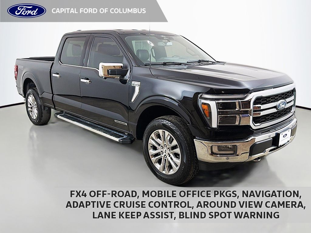 Agate Black Metallic 2024 Ford F-150 Pickup Truck Four-Wheel Drive Automatic