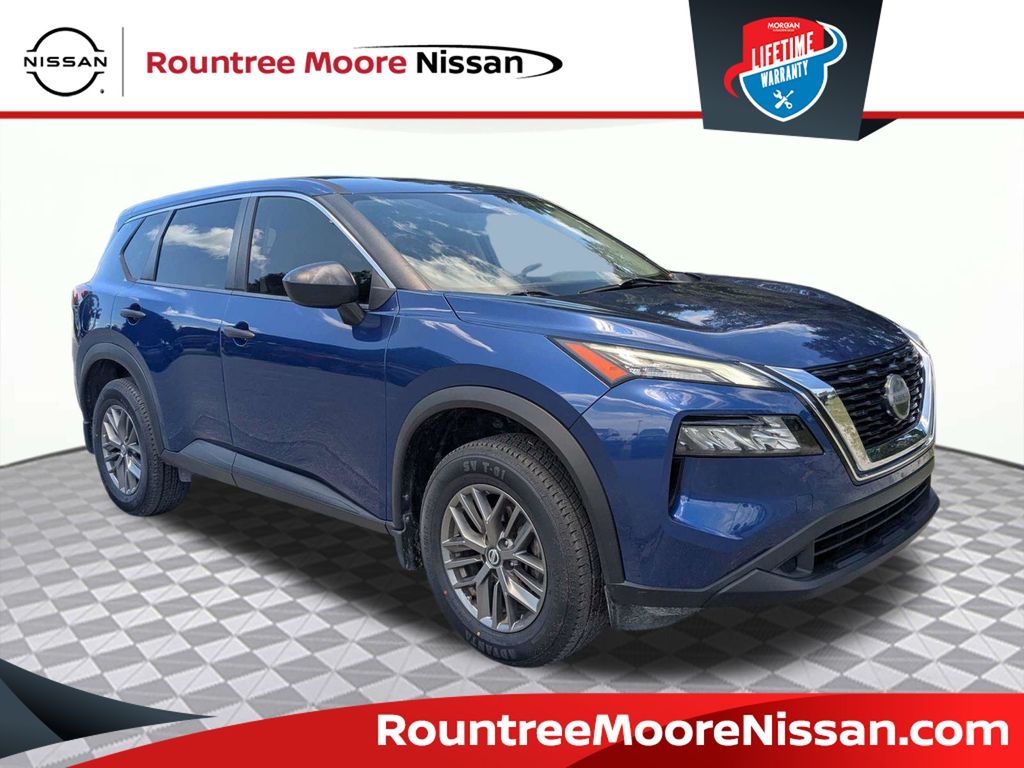 Caspian Blue Metallic 2021 Nissan Rogue SUV / Crossover Front-Wheel Drive Continuously Variable Transmission